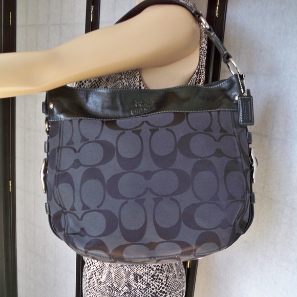 Coach Handbags - COACH #F12674 Classic Zoe Black Hobo Shoulder Bag